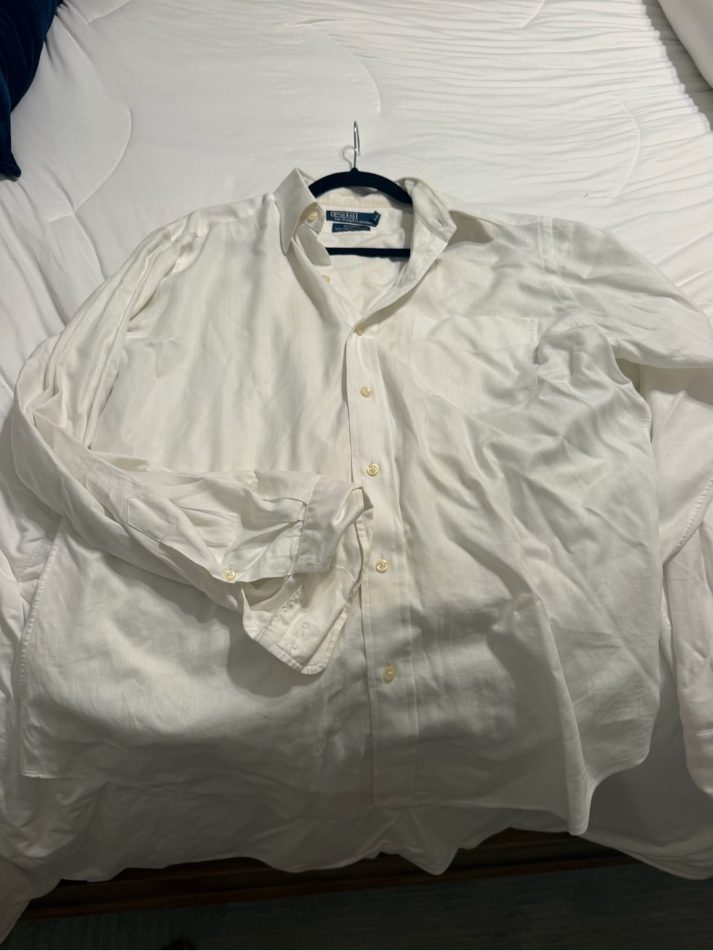 Men’s Pelo, Ralph Lauren, white dress shirt size 15 1/2 x 34-35